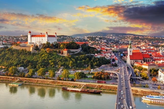 Bratislava, hrad, Dunaj